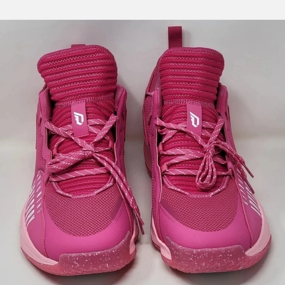 Adidas Dame 7 SM EXTPLY Basketball Sneaker Pink Blast Men’s Size 19 GW7909 New main image 7